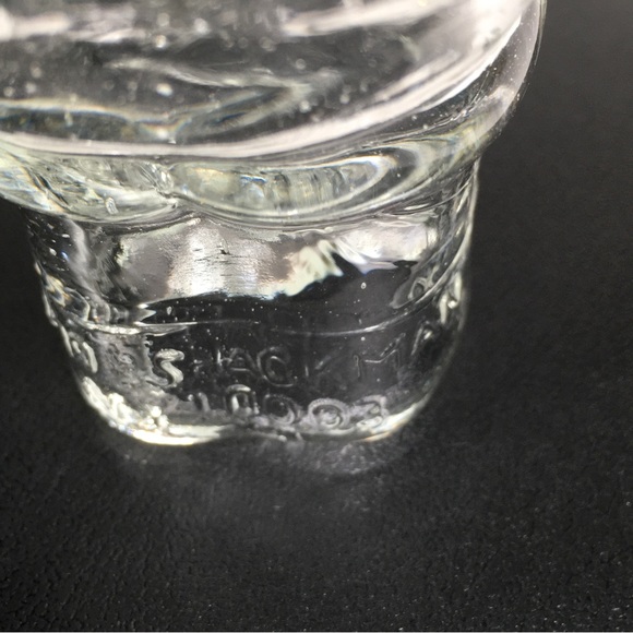 Vintage Shackman Glass Santa Claus Candy Container Clear - Picture 6 of 10